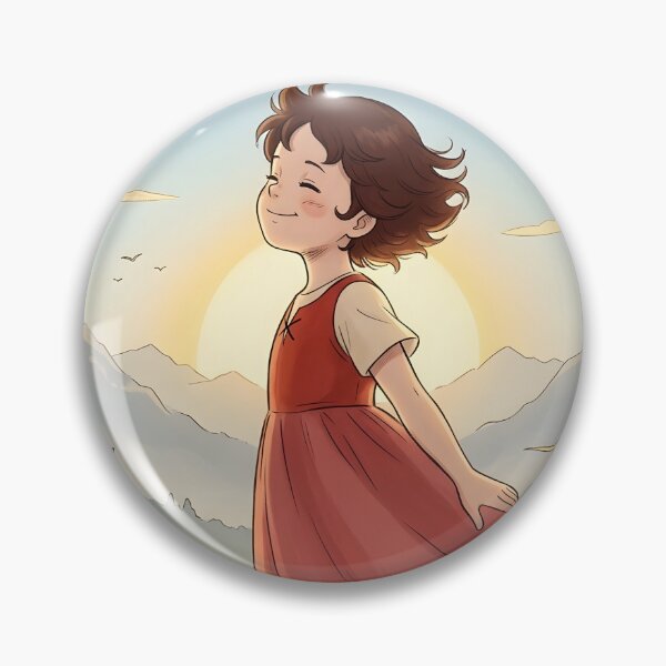Item preview, Heidi on the Alpine Meadow – Where the Heart Feels Free designed and sold by VoidAnimeStudio.
