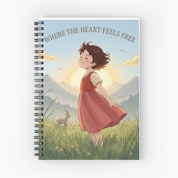Item preview, Heidi on the Alpine Meadow – Where the Heart Feels Free designed and sold by VoidAnimeStudio.