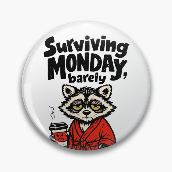 Item preview, Monday Mood Raccoon designed and sold by KiwyStudio.