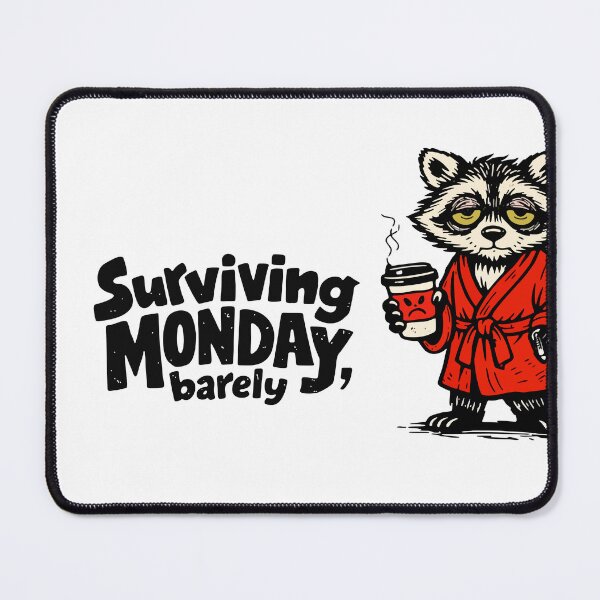 Item preview, Monday Mood Raccoon designed and sold by KiwyStudio.
