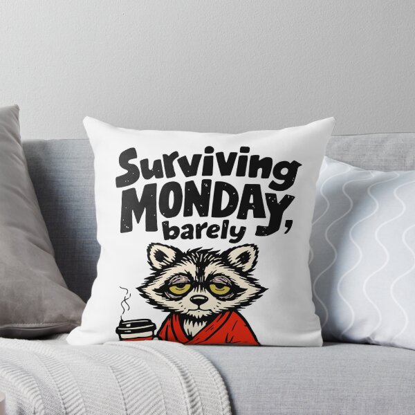 Item preview, Monday Mood Raccoon designed and sold by KiwyStudio.