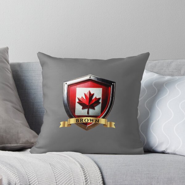 Item preview, Brown Canada Heraldic Name Shield designed and sold by Highlandkings.