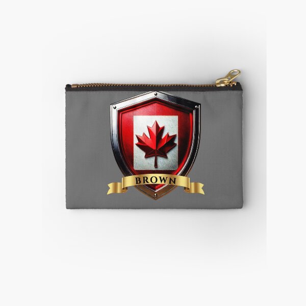 Item preview, Brown Canada Heraldic Name Shield designed and sold by Highlandkings.
