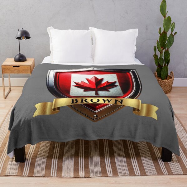 Item preview, Brown Canada Heraldic Name Shield designed and sold by Highlandkings.