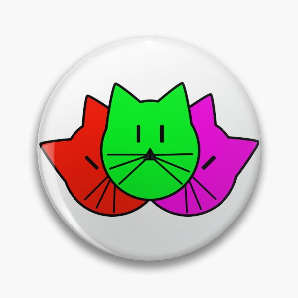 Item preview, The Cat Trio - Red Hot, Tech Green, Roseine designed and sold by Laura-Rosa.