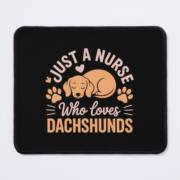 Item preview, Just a Nurse Who Loves Dachshunds designed and sold by jkrphoto.