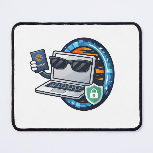 Item preview, Cyber Security Laptop VPN Privacy Digital Nomad Travel Design designed and sold by ZYNORAworld.