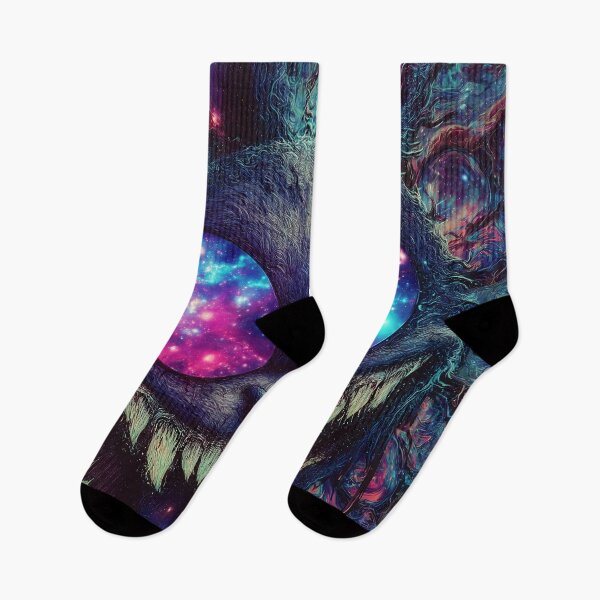 Item preview, Cursed Galaxy Easter Bunny – Cosmic Horror Psychedelic Dark Art designed and sold by DonaldWaltersxx.