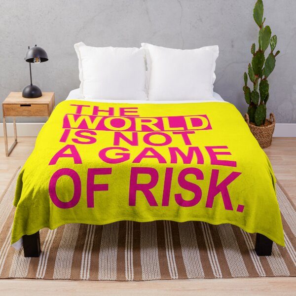 Item preview, The world is not a game of risk (hot pink) designed and sold by Thelittlelord.