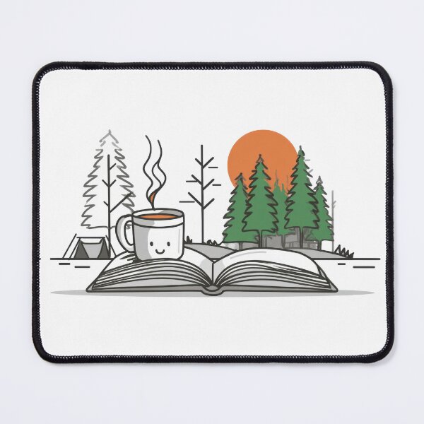 Item preview, Enjoying coffee while reading a book designed and sold by anytka.