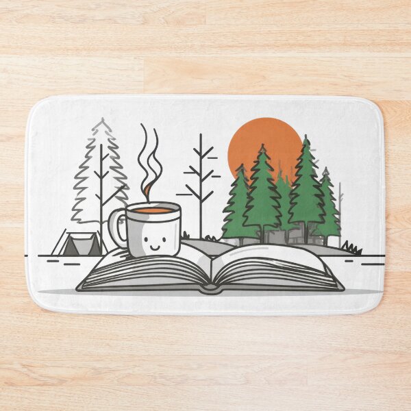 Item preview, Enjoying coffee while reading a book designed and sold by anytka.