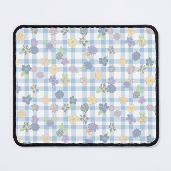 Item preview, Wildflower Plaid -  wildflower - Blue designed and sold by Stephanie Fiona Design.