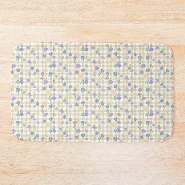 Item preview, Wildflower Plaid -  wildflower - Gold designed and sold by Stephanie Fiona Design.