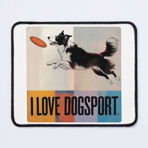 Item preview, I Love Dogsport – Border Collie Frisbee Dog Lover Design designed and sold by ArcticFoxStudio.