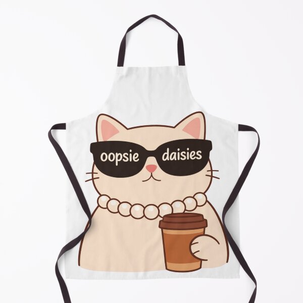 Item preview, Oopsie Daisies Funny Cat Coffee Art designed and sold by Seillean Daisy Society.