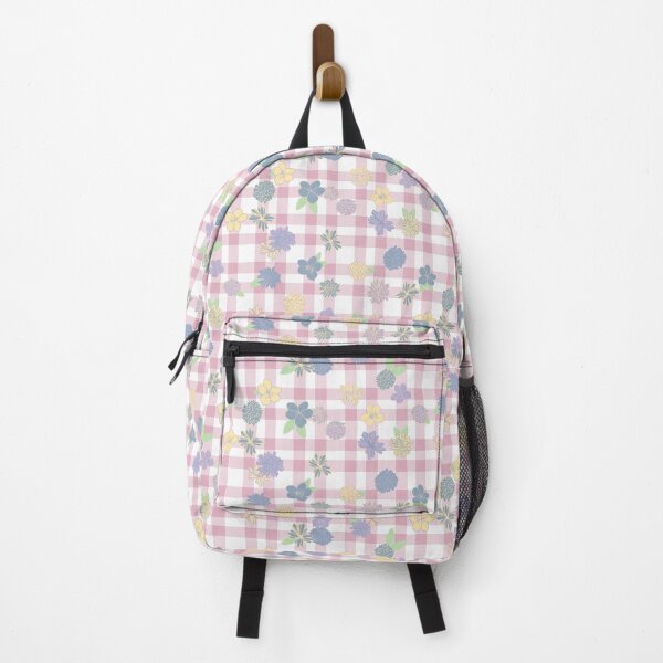 Item preview, Wildflower Plaid - wildflower - pink designed and sold by Stephanie Fiona Design.