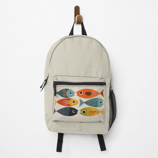 Item preview, Colorful fish swim together in a row designed and sold by anytka.