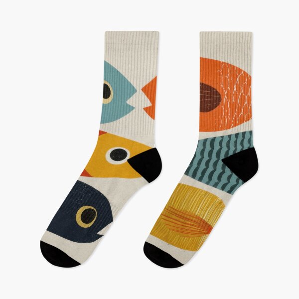 Item preview, Colorful fish swim together in a row designed and sold by anytka.