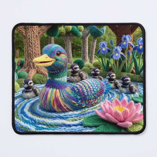 Item preview, Colorful Mother Loon with Yarn Chicks designed and sold by Tridentulus.