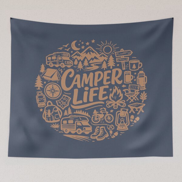 Item preview, Camper Life – Outdoor Essentials designed and sold by KiwyStudio.