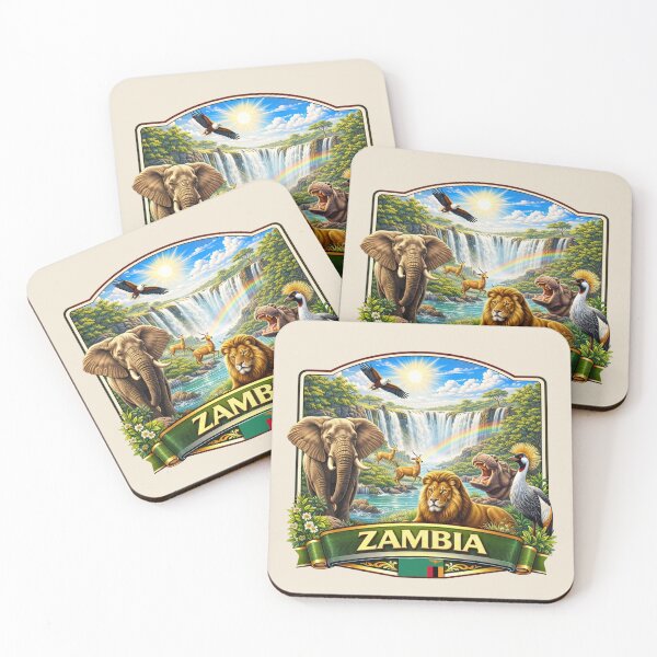 Item preview, Zambia - Victoria Falls, Safari Wildlife and Zambezi River designed and sold by Myra365Art.
