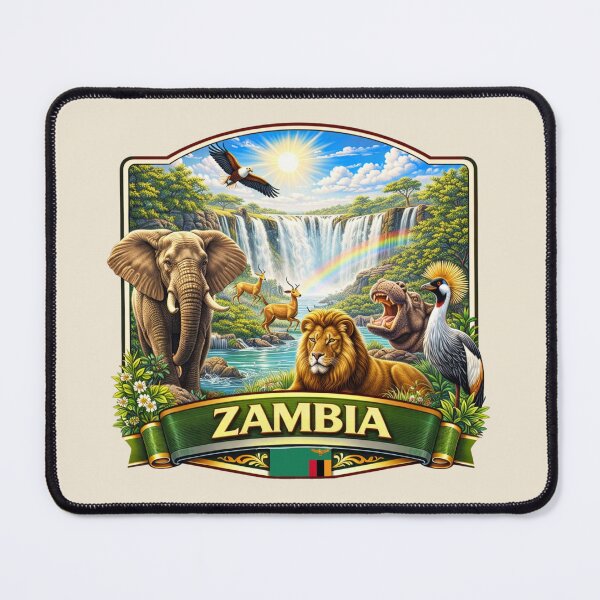 Item preview, Zambia - Victoria Falls, Safari Wildlife and Zambezi River designed and sold by Myra365Art.