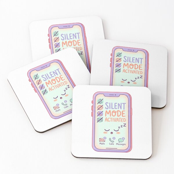 Item preview, Silent Mode Activated Introvert Funny Anti Social Phone Design designed and sold by Quiet Mode Studio.
