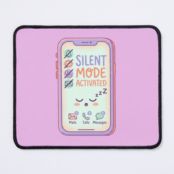 Item preview, Silent Mode Activated Introvert Funny Anti Social Phone Design designed and sold by Quiet Mode Studio.