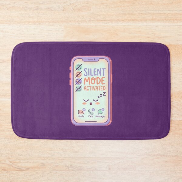 Item preview, Silent Mode Activated Introvert Funny Anti Social Phone Design designed and sold by Quiet Mode Studio.