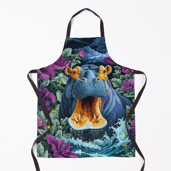 Item preview, Midnight Bloom Hippo designed and sold by velvetskyco.