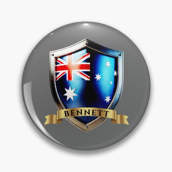Item preview, Bennett Australia Surname Shield designed and sold by Highlandkings.
