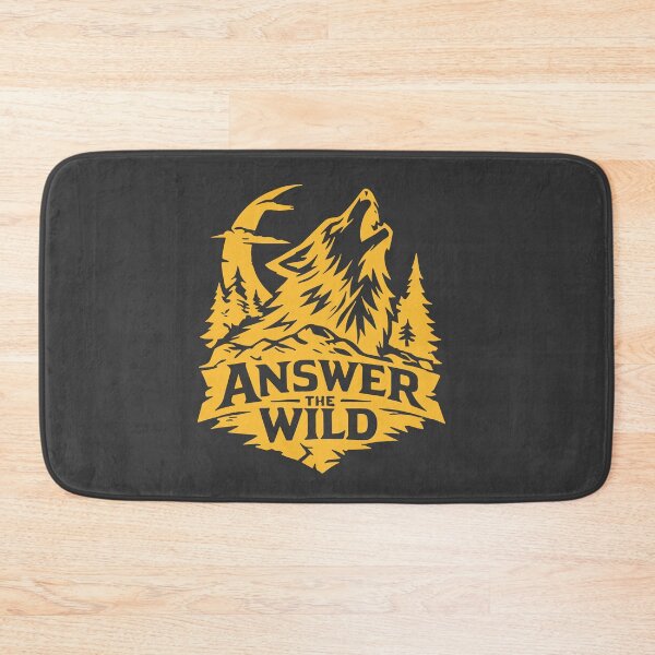 Item preview, Answer the Wild – Howling Wolf Minimalist Poster designed and sold by KiwyStudio.