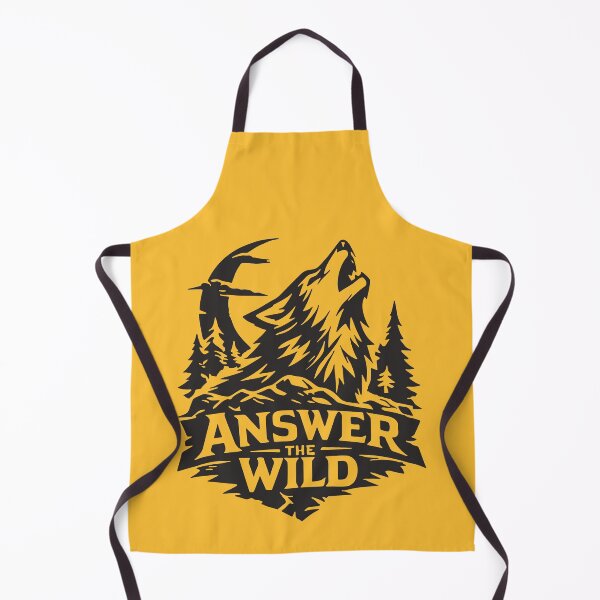 Item preview, Answer the Wild – Howling Wolf Minimalist Poster designed and sold by KiwyStudio.