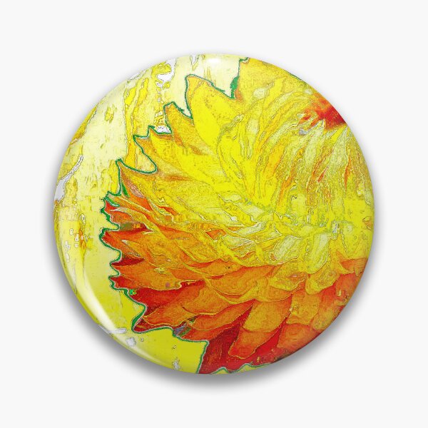 Item preview, Strawflower and Butterfly Abstract, Digital Illustration designed and sold by AMacGPhilly.