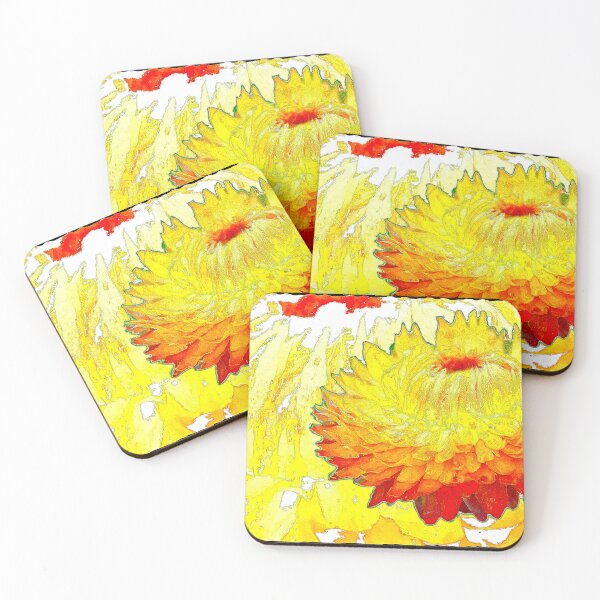 Item preview, Strawflower and Butterfly Abstract, Digital Illustration designed and sold by AMacGPhilly.