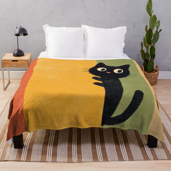 Item preview, Black cat in bright colors designed and sold by anytka.