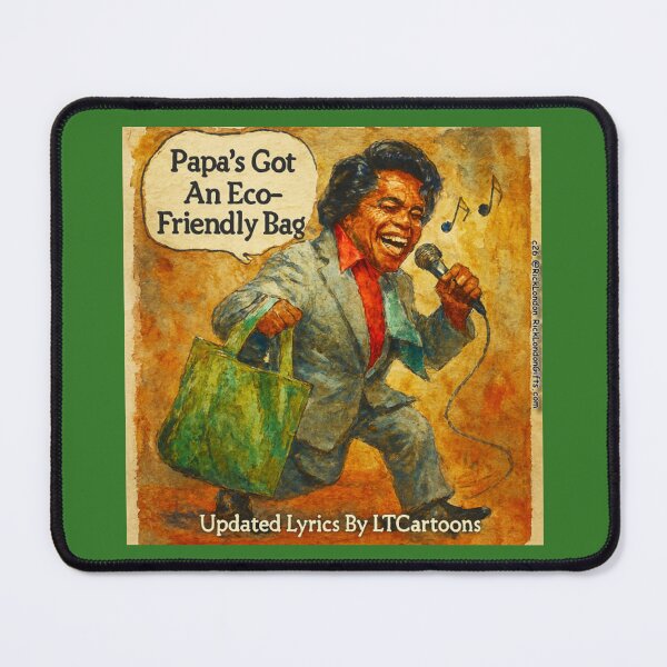 Item preview, Papa’s Got an Eco‑Friendly Bag – Musical Parody Cartoon designed and sold by Rick London Gifts.
