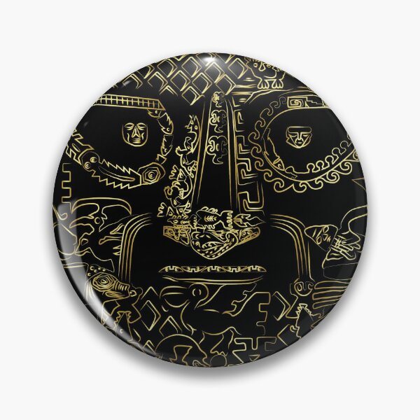 Item preview, Ancient Sican Gold Mask - Pre-Columbian Artifact Ar designed and sold by roots-relics.