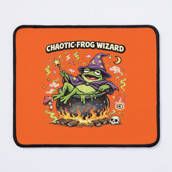 Item preview, The Frog Wizard and His Magic Cauldron designed and sold by FroggyOnly.