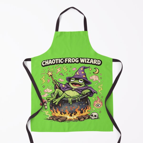 Item preview, The Frog Wizard and His Magic Cauldron designed and sold by FroggyOnly.