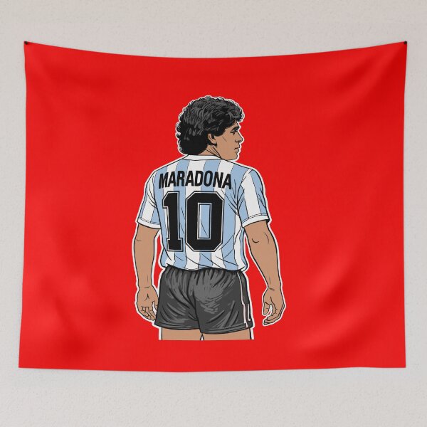 Item preview, Diego Maradona (outld) Portrait Vintage designed and sold by ZERO-MIND.