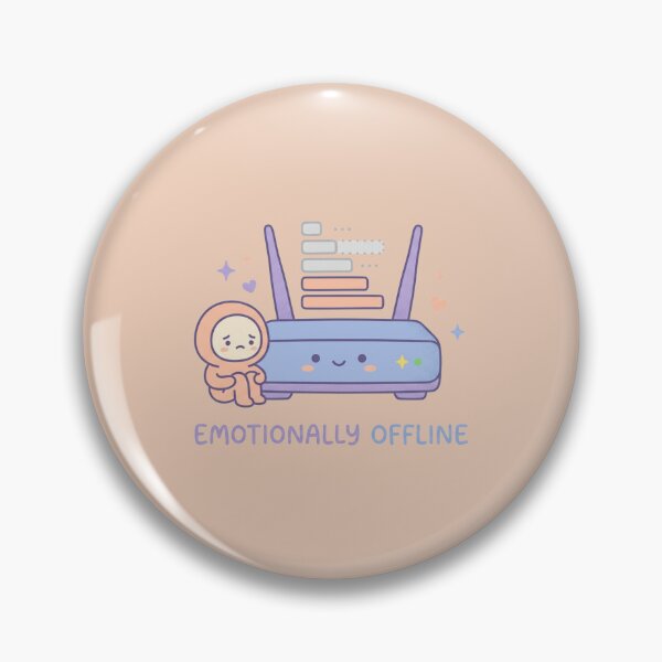 Item preview, Emotionally Offline Introvert Funny Social Battery Design designed and sold by Quiet Mode Studio.