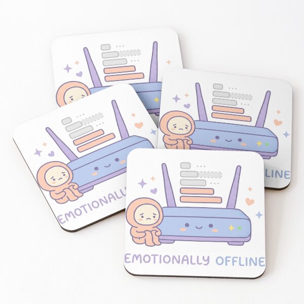 Item preview, Emotionally Offline Introvert Funny Social Battery Design designed and sold by Quiet Mode Studio.