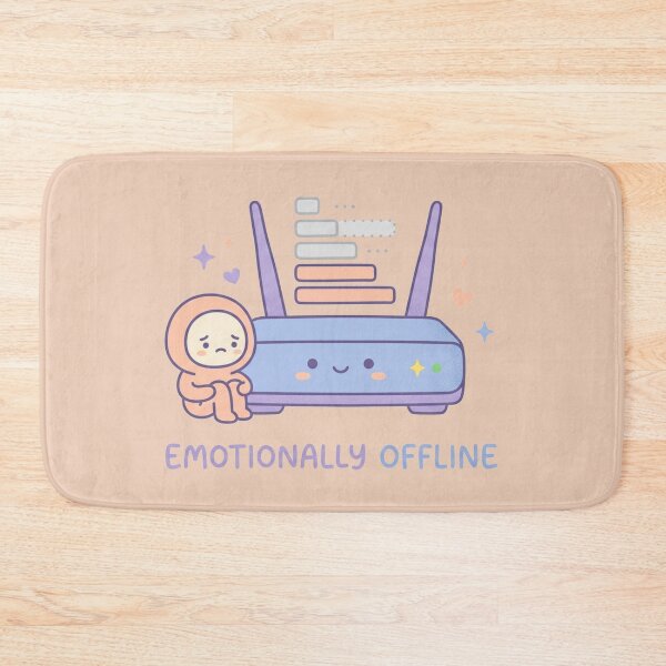 Item preview, Emotionally Offline Introvert Funny Social Battery Design designed and sold by Quiet Mode Studio.