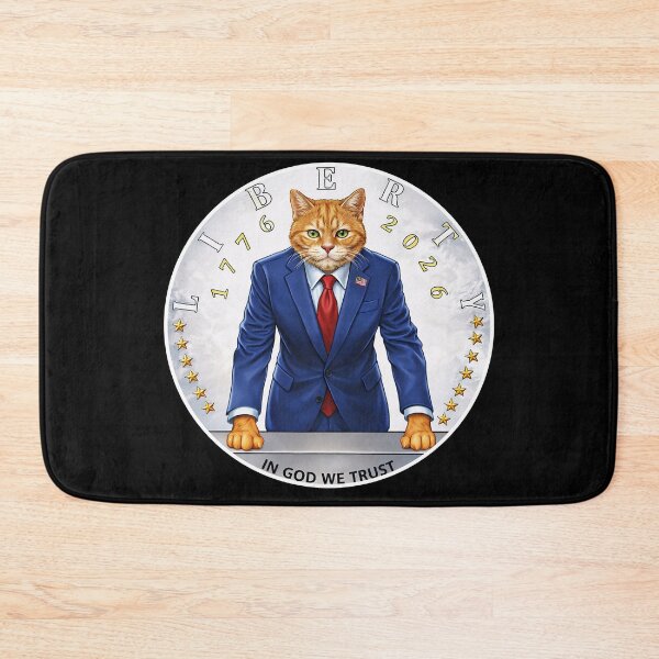 Item preview, In Cats We Trust – Funny Cat President Coin 250 Years Design designed and sold by BlackCat Vibe.
