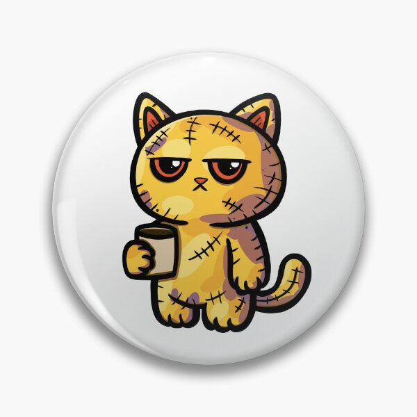 Item preview, Grumpy cat with coffee designed and sold by DrFrankenBecky.