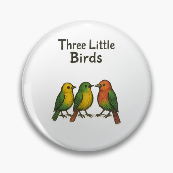 Item preview, Three Little Birds Rasta Art – Colorful Reggae Birds Illustration Inspired by Bob Marley's Three Little Birds – Vibrant Peace & Positivity Design designed and sold by Donsean22.