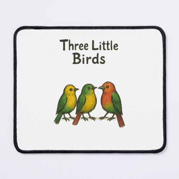 Item preview, Three Little Birds Rasta Art – Colorful Reggae Birds Illustration Inspired by Bob Marley's Three Little Birds – Vibrant Peace & Positivity Design designed and sold by Donsean22.