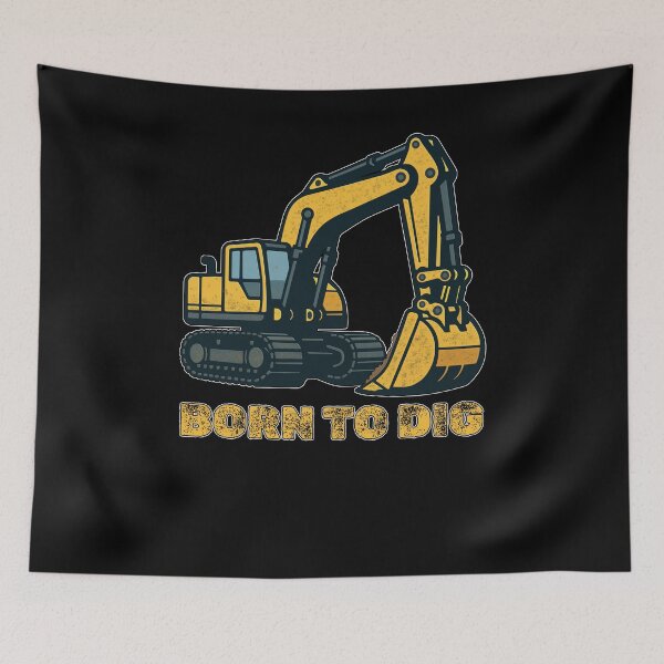 Item preview, Excavator - Born to Dig designed and sold by MattC_Design.