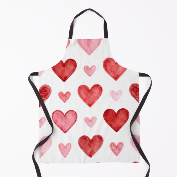 Item preview, Watercolor Red Hearts Valentine Seamless Pattern designed and sold by Print culturee.